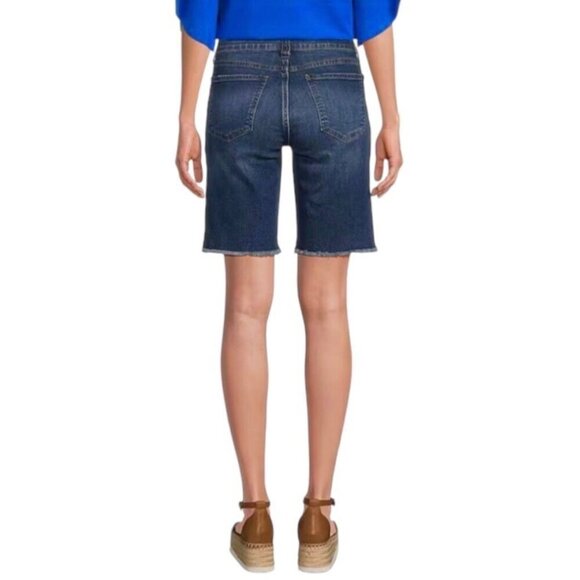 Kut From the Kloth 6 Natalie Denim Women’s Bermuda Shorts Stretch Jeans Cutoffs - Picture 2 of 10